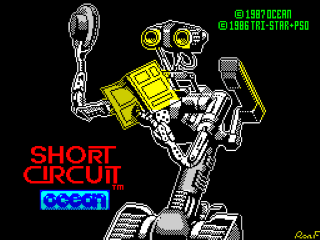 Short Circuit title screen for ZX Spectrum